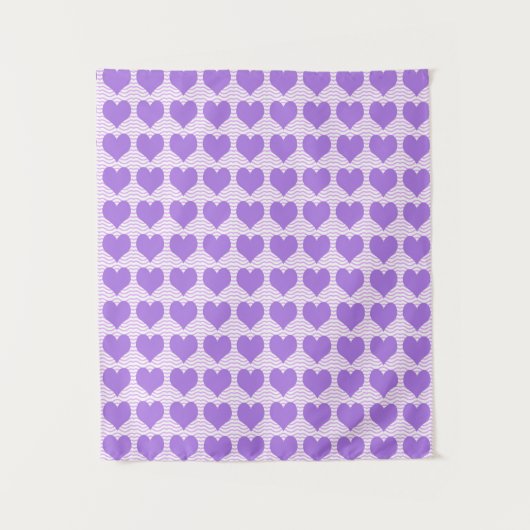 Tenture Cœurs violets (Devant)