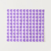 Tenture Cœurs violets (Devant (Horizontal))