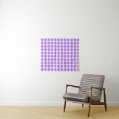 Tenture Cœurs violets (En situation (horizontale))