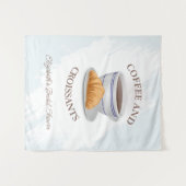 Tenture Coffee and Croissants Bridal Shower (Devant (Horizontal))