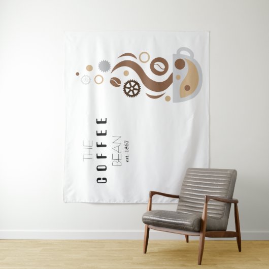 Tenture Coffee Bean Technology Science Show Contexte (En situation)