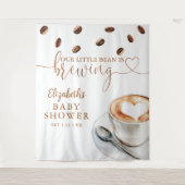 Tenture Coffee Brewing Baby Shower Photo Backdrop (Devant)