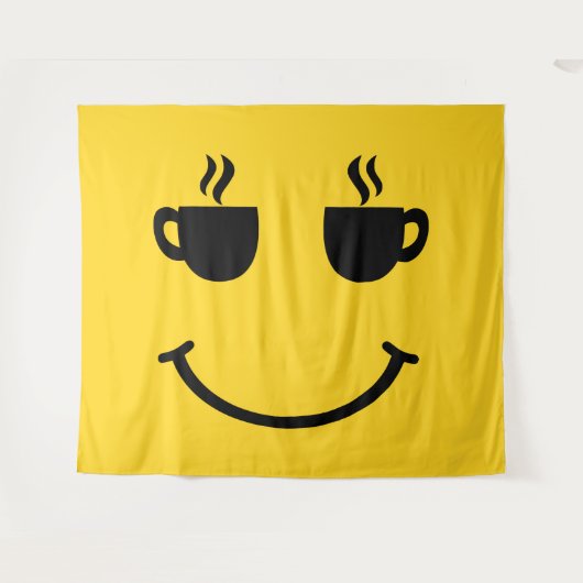 Tenture Coffee Cup Smile (Devant (Horizontal))