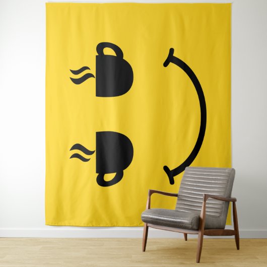 Tenture Coffee Cup Smile (En situation)