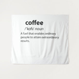 Tenture Coffee Funny Dictionnaire Définition