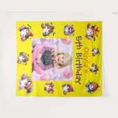 Tenture Coffee Lover Ghost Party Backdrop pour la fête des (Devant (Horizontal))