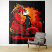 Tenture Colère des Guerriers (En situation)