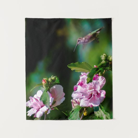 Tenture Colibri à gorge rubis - Photo originale (Devant)