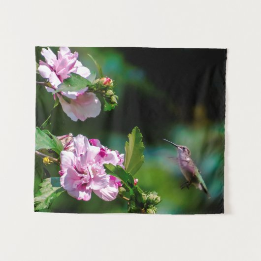 Tenture Colibri à gorge rubis - Photo originale (Devant (Horizontal))