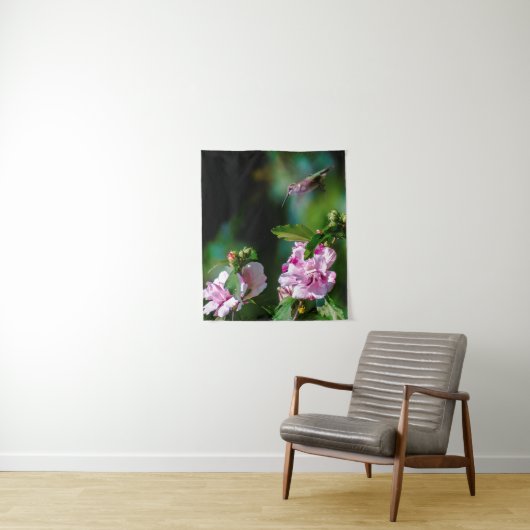 Tenture Colibri à gorge rubis - Photo originale (En situation)