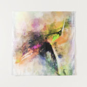 Tenture Colibri à l'aquarelle  (Devant (Horizontal))