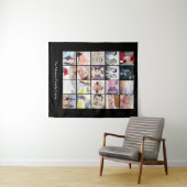 Tenture Collage de 20 Modèles photo personnalisé (En situation (horizontale))