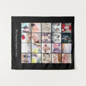 Tenture Collage de 20 Modèles photo personnalisé (Devant (Horizontal))