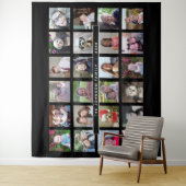 Tenture Collage de 24 Modèles photo avec texte personnalis (En situation)