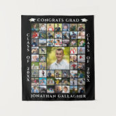 Tenture Collage de 55 photos pour la remise de diplômes Fé (Devant)