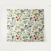 Tenture Collage de fleurs sauvages (Devant (Horizontal))