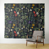 Tenture Collage de fleurs sauvages (En situation (horizontale))