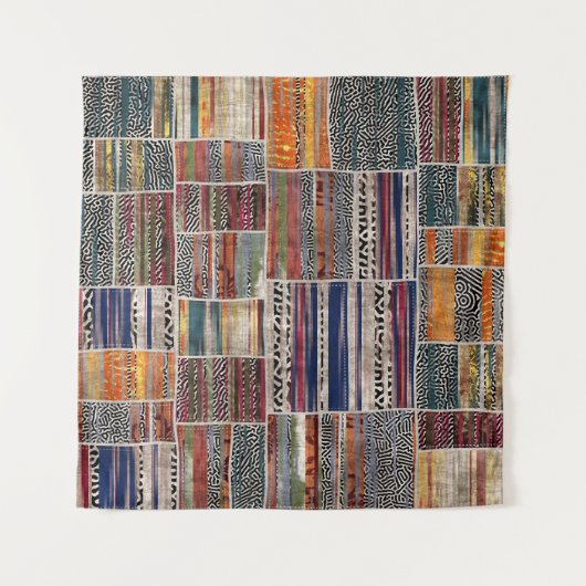 Tenture Collage de patchwork : motif de courtepointe mixte (Devant (Horizontal))