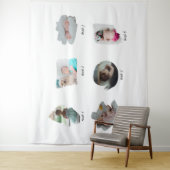 Tenture Collage de photos de bébé moderne (En situation)