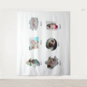 Tenture Collage de photos de bébé moderne (Devant)