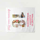 Tenture Collage de photos de fête d'anniversaire 18 ans Fo (Devant (Horizontal))