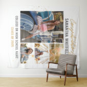 Tenture Collage de photos de fin d'études Toile de fond mo (En situation (horizontale))