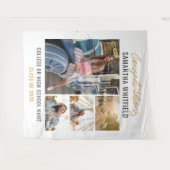 Tenture Collage de photos de fin d'études Toile de fond mo (Devant (Horizontal))