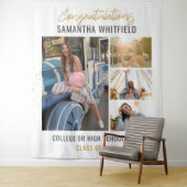 Tenture Collage de photos de fin d'études Toile de fond mo (En situation)