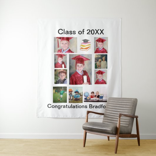 Tenture Collage de photos de remise de diplôme moderne per (En situation)