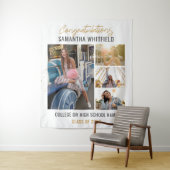 Tenture Collage de photos de remise de diplômes 2025 Toile (En situation)