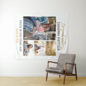 Tenture Collage de photos de remise de diplômes 2025 Toile (En situation (horizontale))