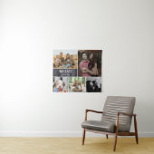 Tenture Collage de photos de réunion de famille sur tablea (En situation (horizontale))