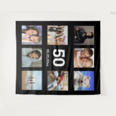 Tenture Collage de photos personnalisées pour fête d'anniv (Devant (Horizontal))