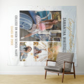 Tenture Collage de photos pour les diplômés Contexte de la (En situation (horizontale))