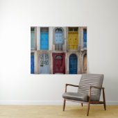 Tenture Collage des portes avant colorées (En situation (horizontale))