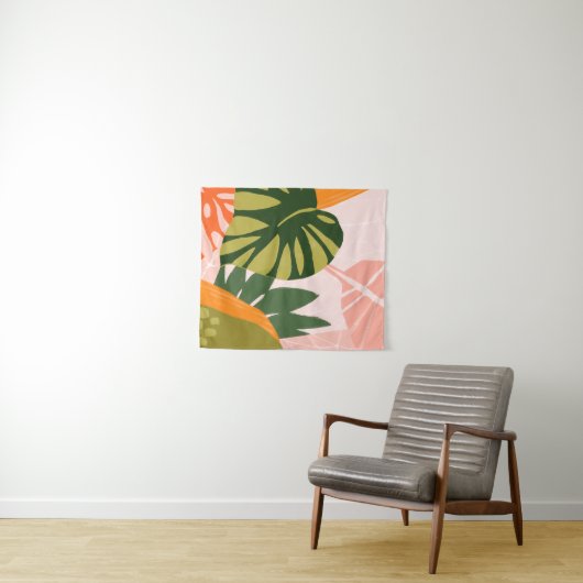 Tenture Collage Jungle I (En situation (horizontale))