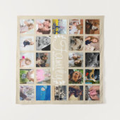 Tenture Collage moderne de photo de famille 22 et lauriers (Devant (Horizontal))