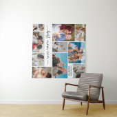 Tenture Collage personnalisé de 11 photos Meilleure Maman  (En situation (horizontale))