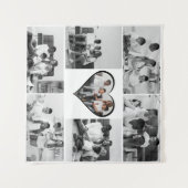 Tenture Collage photo 7 en noir et blanc (Devant (Horizontal))
