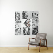 Tenture Collage photo 7 en noir et blanc (En situation (horizontale))
