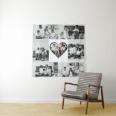 Tenture Collage photo 7 en noir et blanc (En situation)