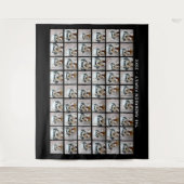 Tenture Collage photo de 54 Carrés avec texte simple (Devant)