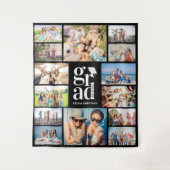 Tenture Collage photo de grade multiple Souvenirs (Devant)