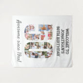 Tenture Collage photo du 50e anniversaire de la fête (Devant (Horizontal))