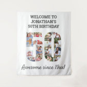 Tenture Collage photo du 50e anniversaire de la fête (Devant)