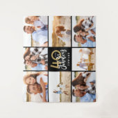 Tenture Collage photo moderne pour 40e anniversaire noir e (Devant)