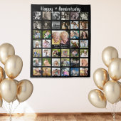 Tenture Collage photo personnalisé 39e anniversaire