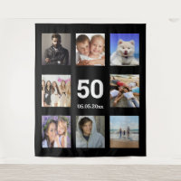 Collage photo personnalisé pour fête d'anniversair