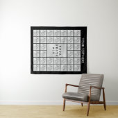 Tenture Collage photo simple 37 - fond personnalisé (En situation (horizontale))