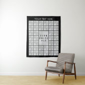 Tenture Collage photo simple 37 - fond personnalisé (En situation)